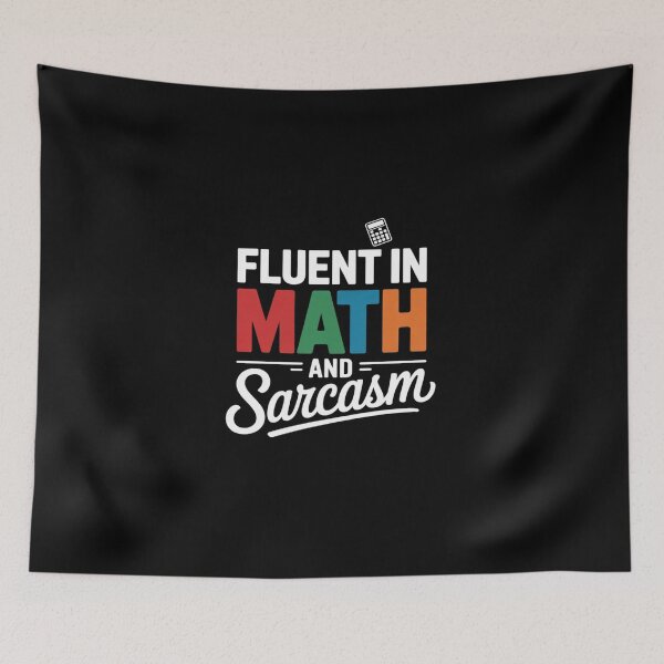 Item preview, Fluent in Math and Sarcasm  Math Teacher01 designed and sold by DigitaldeligArt.