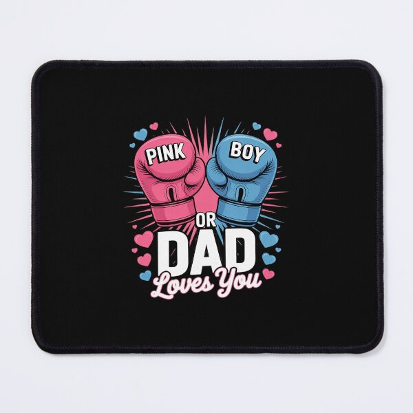 Item preview, Pink Or Blue Dad Loves You Boxing Gender Reveal Party designed and sold by MarkLeedsArt.