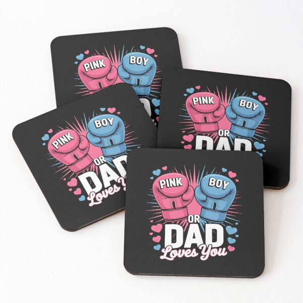 Item preview, Pink Or Blue Dad Loves You Boxing Gender Reveal Party designed and sold by MarkLeedsArt.