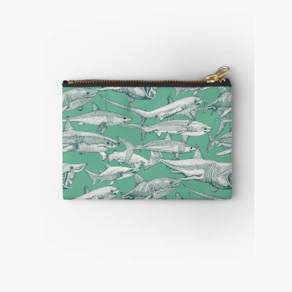 Item preview, just sharks dark teal peppermint designed and sold by scrummy.