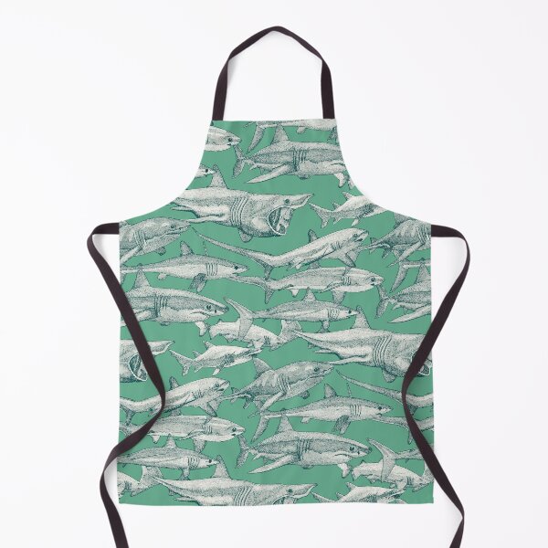 Item preview, just sharks dark teal peppermint designed and sold by scrummy.