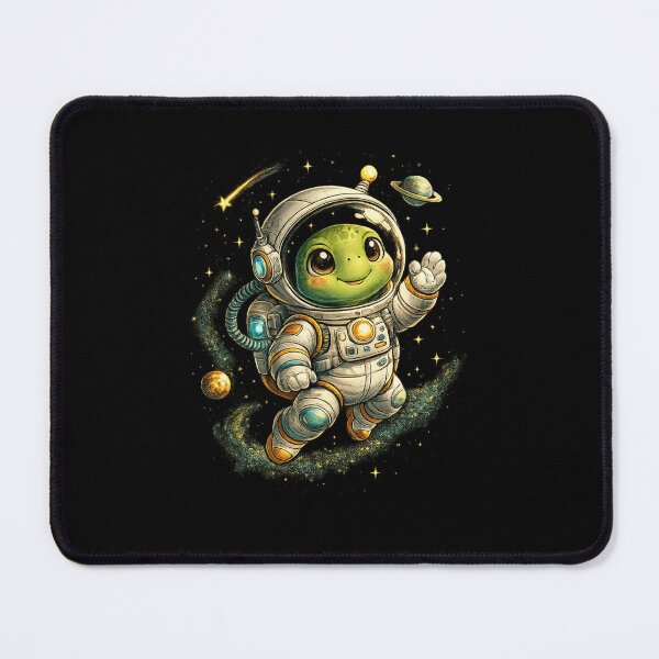 Item preview, Astronaut Turtle Cute Space Explorer Illustration designed and sold by ArtVoyageShop.
