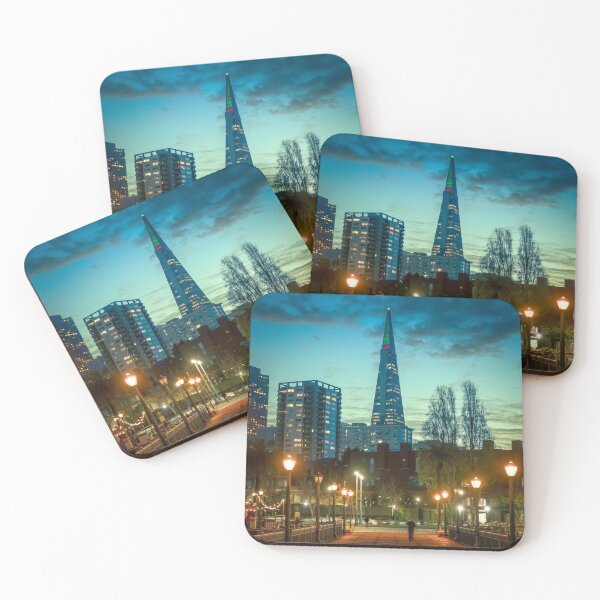 Item preview, Evening Glow on the San Francisco City designed and sold by TheHikersEye.
