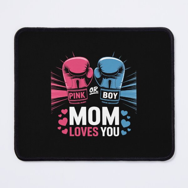 Item preview, Pink Or Blue Mom Loves You Boxing Gender Reveal Party designed and sold by MarkLeedsArt.
