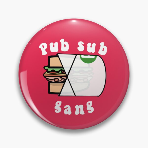 Item preview, Pub Sub Gang- red designed and sold by DollopOfArt.