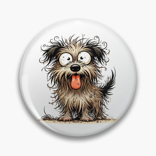 Item preview, Shabby Dog – Funny Messy Pup Illustration designed and sold by PAPIRO SIGLO XXI.