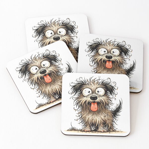 Item preview, Shabby Dog – Funny Messy Pup Illustration designed and sold by PAPIRO SIGLO XXI.