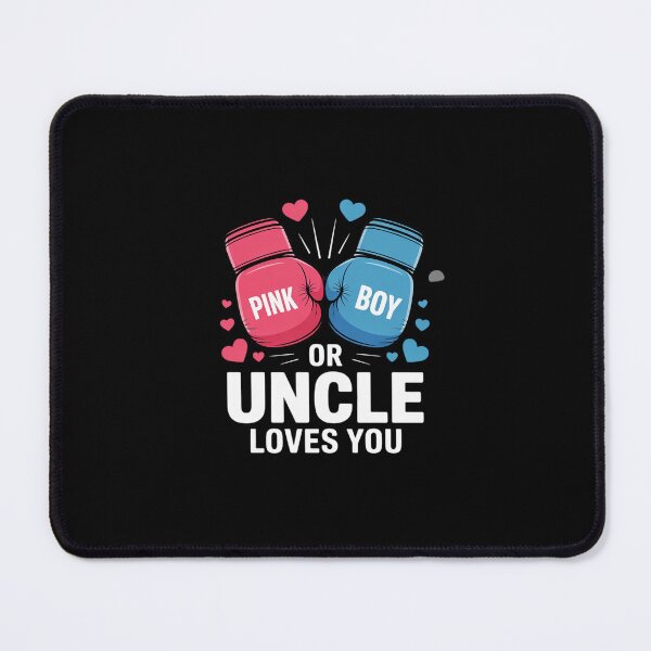 Item preview, Pink Or Blue Uncle Loves You Boxing Gender Reveal Party designed and sold by MarkLeedsArt.