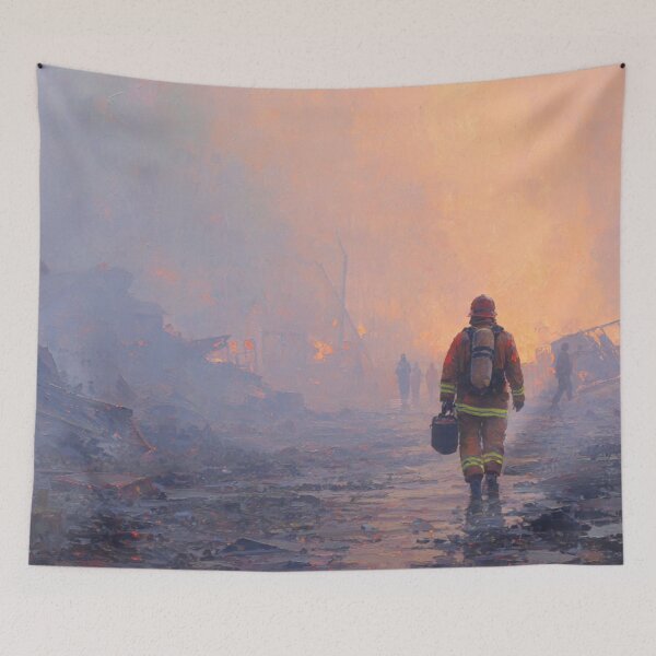Item preview, Inferno Walk: the Firefighter's Path designed and sold by afrancisCL.