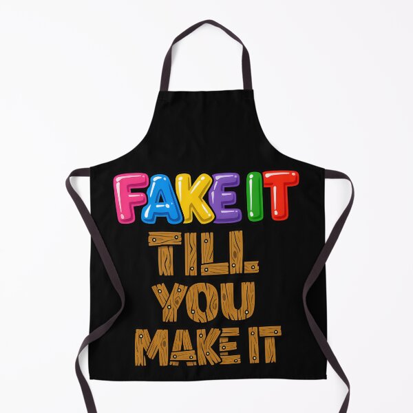 Item preview, Fake It Till You Make It Motivational Typography Design designed and sold by TeeTimeTreasure.