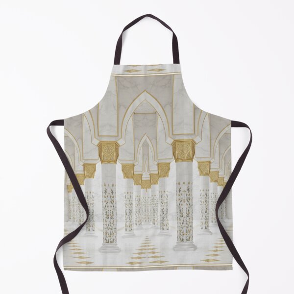 Item preview, Elegant Islamic Mosque Interior with Golden Arches and Floral Columns designed and sold by D-Islamic.