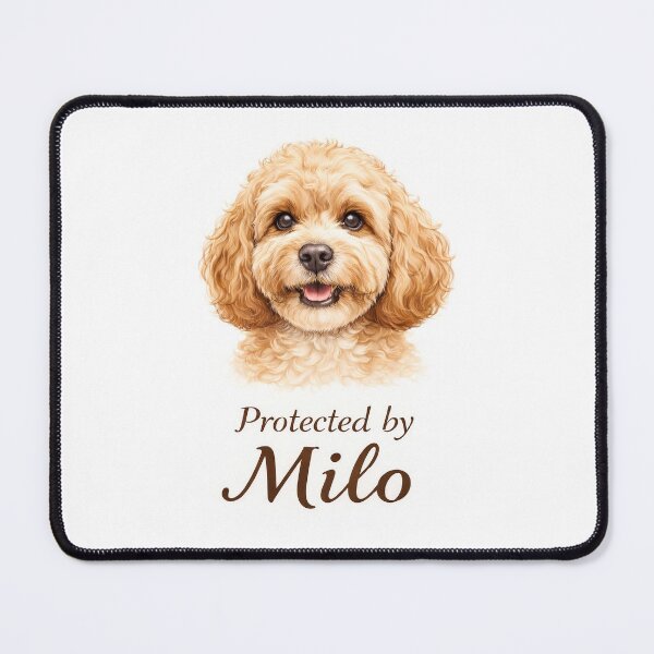 Item preview, Cavapoo dog Milo designed and sold by ArtisticSVibes.
