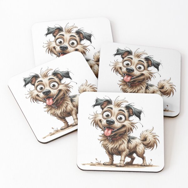 Item preview, Expressive Dog – Funny Messy Pup Illustration designed and sold by PAPIRO SIGLO XXI.