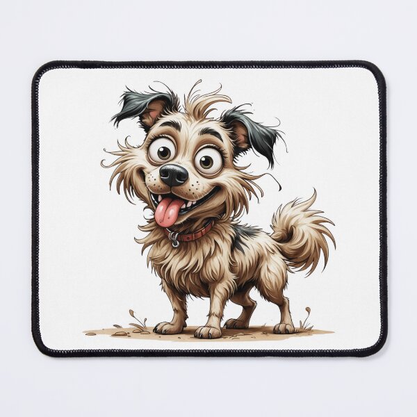 Item preview, Expressive Dog – Funny Messy Pup Illustration designed and sold by PAPIRO SIGLO XXI.