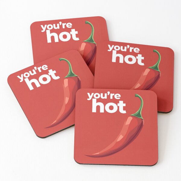 Item preview, You're Hot with Chilli - Vibrant Red Background designed and sold by MichelleSylvie.