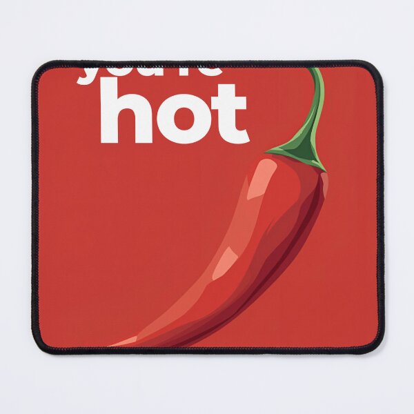 Item preview, You're Hot with Chilli - Vibrant Red Background designed and sold by MichelleSylvie.