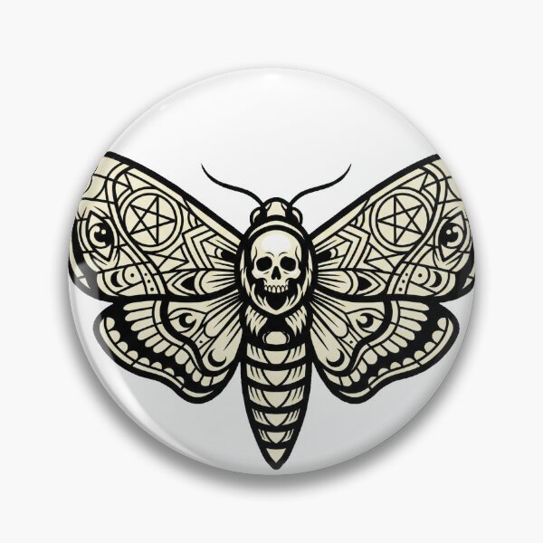 Item preview, Neo Traditional Death Moth Occult Tattoo Art designed and sold by ArtVibesX.