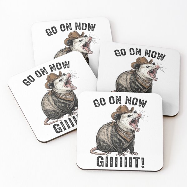 Item preview, Vintage Cowboy Opossum Go On Now Giiiit Funny Western Tee , Opossum Gift For Mom Dad Kids designed and sold by Opossum GIFT ★★★★★.