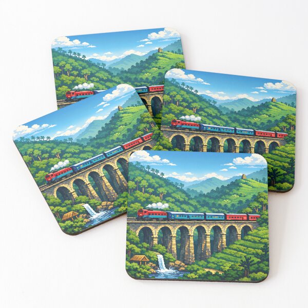 Item preview, Ella Train Sri Lanka Scenic Art in 16-Bit Style designed and sold by Olivra.