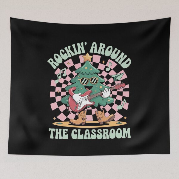 Item preview, Groovy Teacher Christmas Rockin' Around The Classroo designed and sold by MarkLeedsArt.