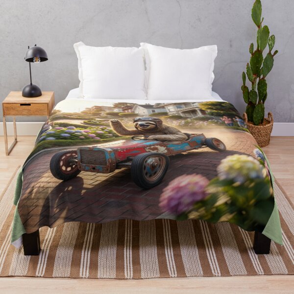 Item preview, Sloth in Soapbox Racer Rides Down Lombard Street designed and sold by Tridentulus.