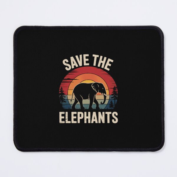 Item preview, Save The Elephants Animal Lover Elephant designed and sold by MarkLeedsArt.