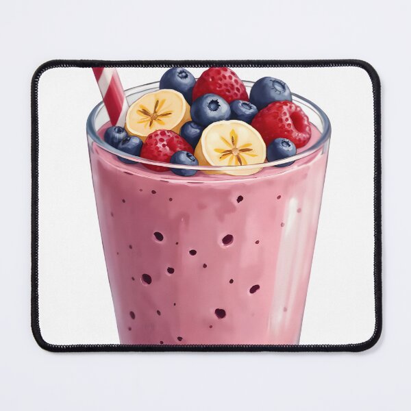 Item preview, Delicious pink smoothie with mixed berries and fruit slices designed and sold by Creative88Art.