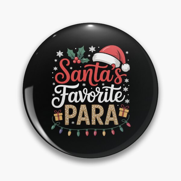 Item preview, Santa's Favorite Para Christmas Paraprofessional Teacher designed and sold by MarkLeedsArt.