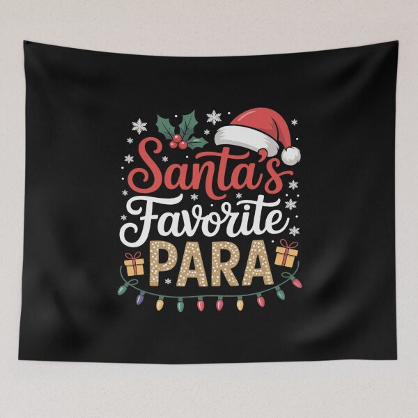 Item preview, Santa's Favorite Para Christmas Paraprofessional Teacher designed and sold by MarkLeedsArt.