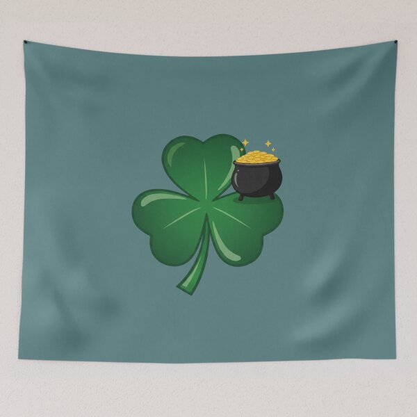 Item preview, Minimalist Shamrock & Pot of Gold St. Patrick's Day Aesthetic designed and sold by InkWeaveShop.