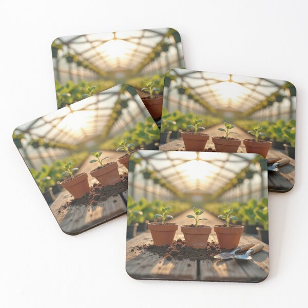 Item preview, Potted Plants In a Greenhouse designed and sold by Maria Dryfhout.