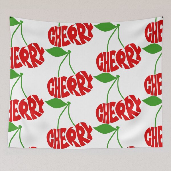 Item preview, Cherry Typography Pop Art Calligram designed and sold by shpolka.