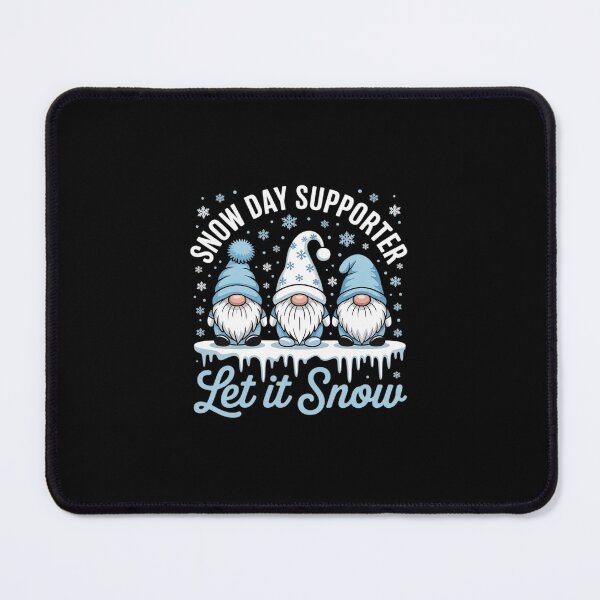 Item preview, Snow Day Supporter Let It Snow Cute Blue Gnome Xmas Holiday designed and sold by MarkLeedsArt.