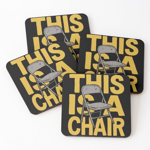 Item preview, This Is A Chair Bold Yellow Text Humor Design designed and sold by Fenay Designs.