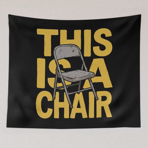 Item preview, This Is A Chair Bold Yellow Text Humor Design designed and sold by Fenay Designs.