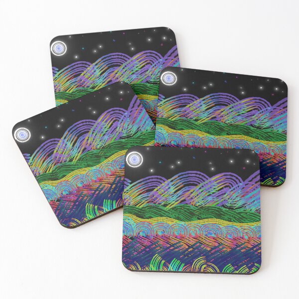 Item preview, Neon landscape designed and sold by Hulabloom.