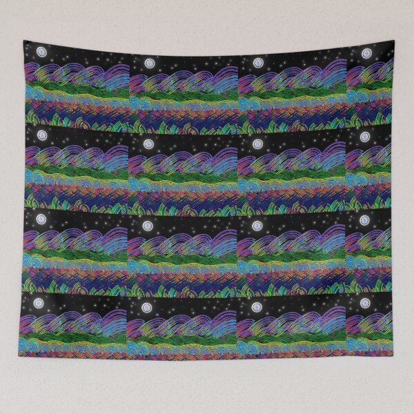 Item preview, Neon landscape designed and sold by Hulabloom.