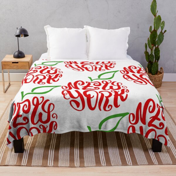 Item preview, New York Hand Drawn Lettering Apple Calligram designed and sold by shpolka.