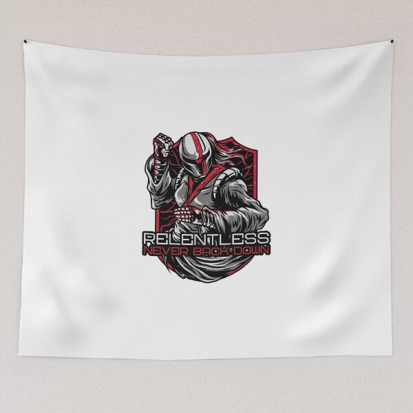 Item preview, Relentless - Never Back Down designed and sold by IRONIKDESIGN.