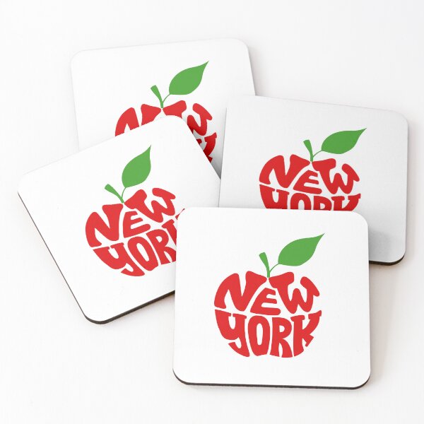 Item preview, New York Apple Typography Calligram designed and sold by shpolka.