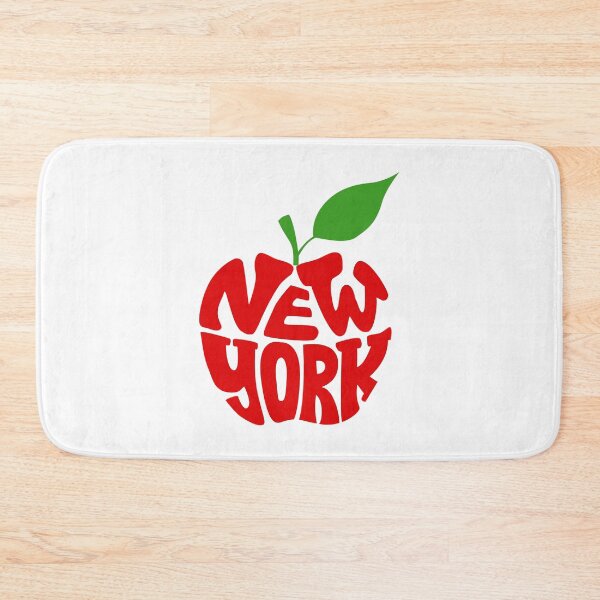 Item preview, New York Apple Typography Calligram designed and sold by shpolka.