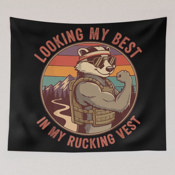 Item preview, Looking My Best In My Rucking Vest designed and sold by JoseloRochaArt.