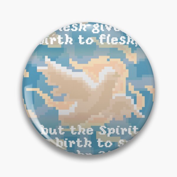 Artikelvorschau, Johannes 3:6 Cita Pixelart entworfen und verkauft von TrueVineArt.