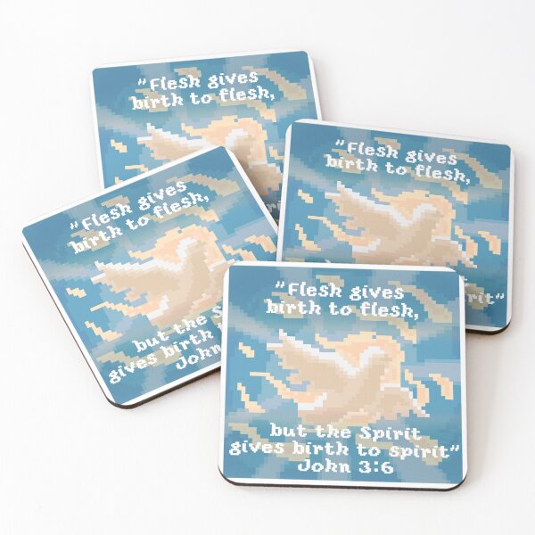 Item preview, John 3:6 Cita Pixelart  designed and sold by TrueVineArt.