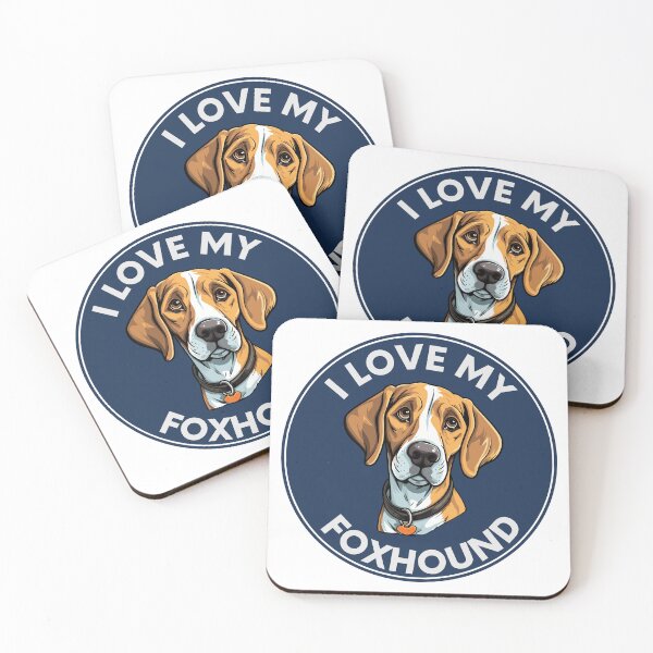 Item preview, I Love My Foxhound – Cute Dog Lover Design for Foxhound Owners designed and sold by ParfaitPrints.
