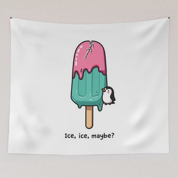 Item preview, Cool Ice Ice Maybe Designs for Chill Vibes Essential T-Shirt For Humor Lovers designed and sold by Martysstore.