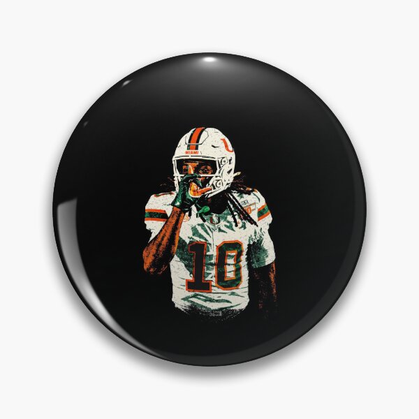 Item preview, Malachi Toney Locked In – Miami Hurricanes Swag in Grunge Texture designed and sold by TheArtOfCar.