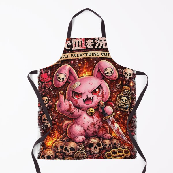 Artikelvorschau, Niedliches Killerkaninchen, japanisch, Kawaii entworfen und verkauft von RK - Shop.