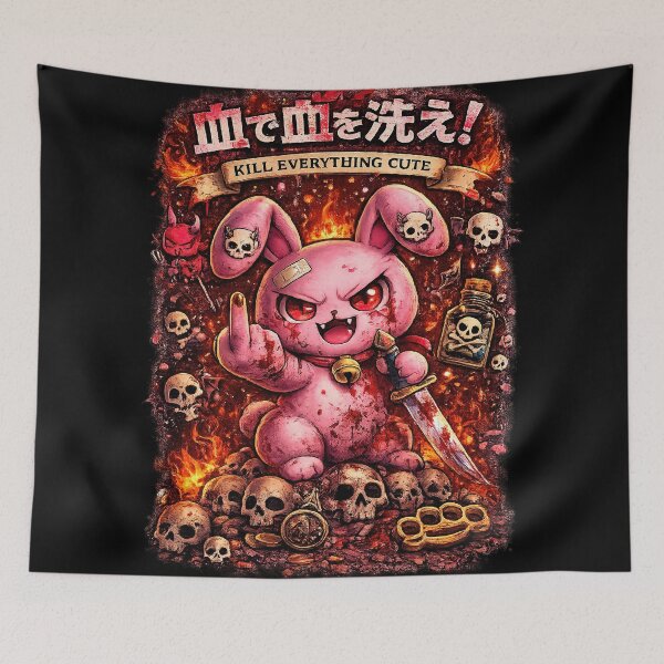 Item preview, Cute Killer Bunny Japanese Kawaii designed and sold by RK - Shop.