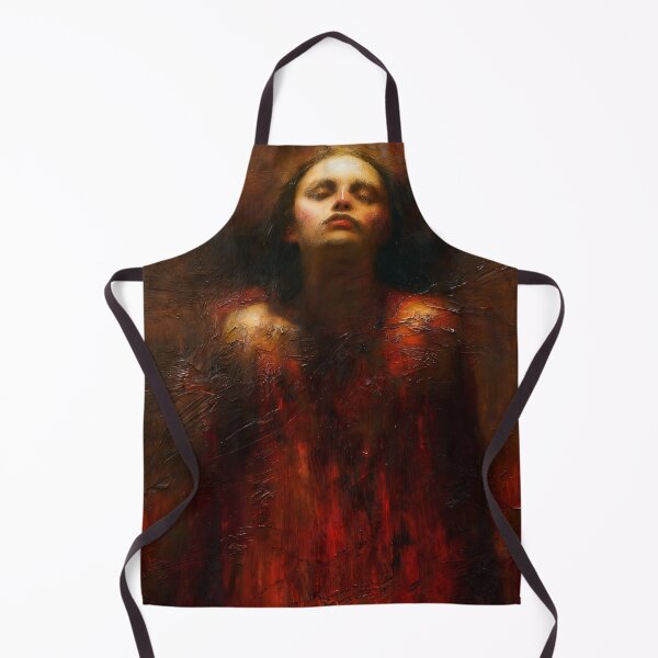 Item preview, Crimson Surrender | Dark Gothic Oil Painting designed and sold by Artvay.